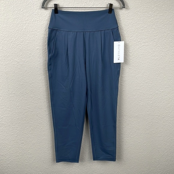 NWT Athleta Elation Pant Granite Blue Butter Soft Comfy Low Impact Yoga Sz XS - Picture 3 of 13